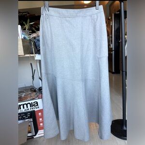 JW ANDERSON UNIQLO SIZE 6, A LINE SWING SKIRT, GRAY